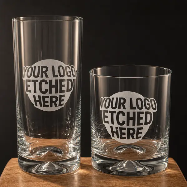 Krosno Mixology — 390 ml glass engraved with a logo by Lucent Labs